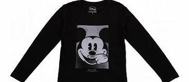 Mickey LS T-shirt Noir `6 years,8 years,10 years