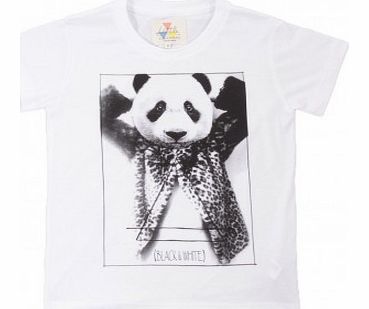 Panda T-shirt White `8 years,10 years,12 years