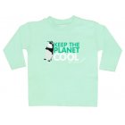 Little Green Radicals Keep The Planet Cool Kids Longsleeved Tee (Toad