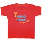 Little Green Radicals Wind Farm Kids Short Seeved Tee (Fox Red)