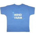 Little Green Radicals Wind Farm Kids Short Sleeved Tee (Shark Blue)