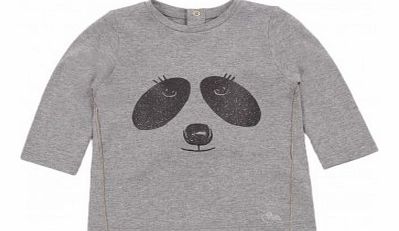 Panda T-shirt Heather grey `12 months,18
