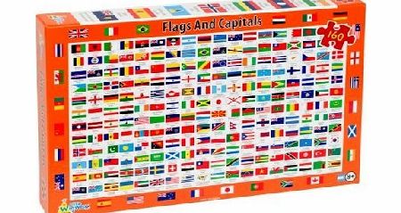 Little Wigwam Flags And Capitals - 160 piece Jigsaw