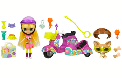 Littlest Pet Shop - Scooter with Blythe and Pet