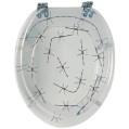 barbed wire toilet seat