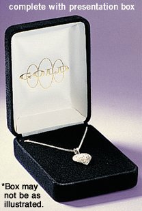 diamond-entwined heart pendant