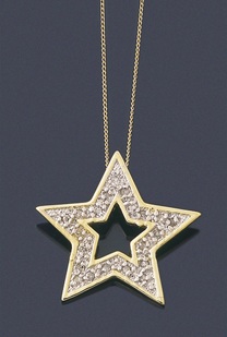 diamond-set star pendant
