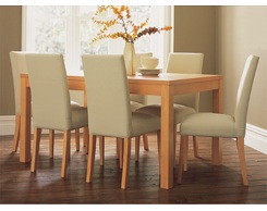 rectangular table and 6 chairs