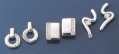 s shape cubic zirconia-set earrings