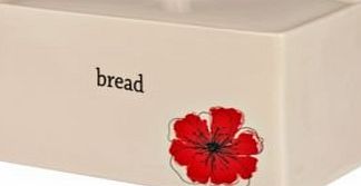 liv Scarlet Poppy Ceramic Bread Crock (884257422)