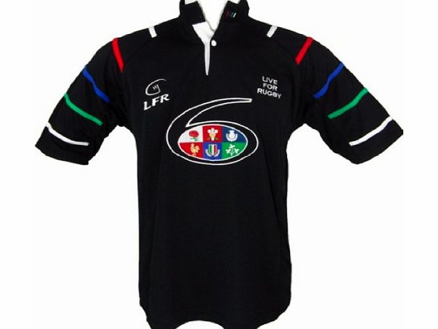 LIVE FOR RUGBY SIX NATIONS BREATHABLE RUGBY SHIRT BY LIVE FOR RUGBY SIZES XL - 3XL (XL)