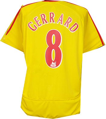 Liverpool Adidas 06-07 Liverpool away (Gerrard 8)