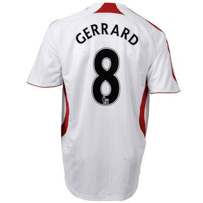Liverpool Adidas 07-08 Liverpool away (Gerrard 8)