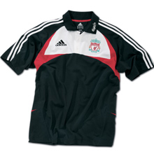 Adidas 07-08 Liverpool Polo Shirt (Black) - Kids