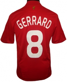 Liverpool Adidas 08-09 Liverpool home (Gerrard 8) CL