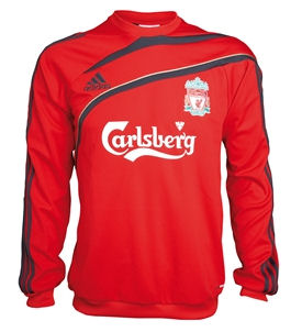 Liverpool Adidas 09-10 Liverpool Adult Training Sweater (red)
