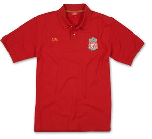 Liverpool Adidas 09-10 Liverpool Polo Shirt (Red) - Kids