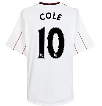 Liverpool Adidas 2010-11 Liverpool Away Shirt (Cole 10)