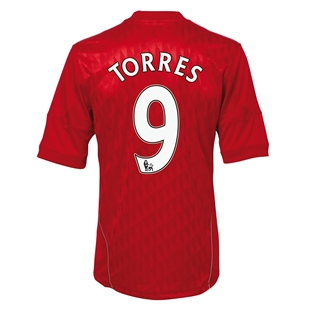 Liverpool Adidas 2010-11 Liverpool Home Shirt (Torres 9)