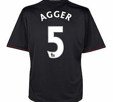 Adidas 2011-12 Liverpool Away Football Shirt (Agger 5)