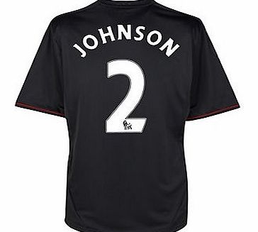 Liverpool Away Shirt Adidas 2011-12 Liverpool Away Football Shirt (Johnson 2)
