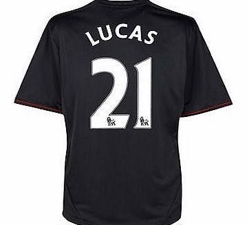 Liverpool Away Shirt Adidas 2011-12 Liverpool Away Football Shirt (Lucas 21)