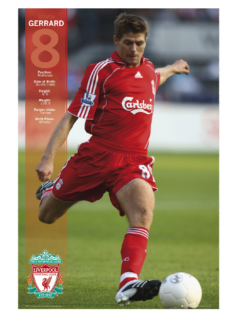 Liverpool FC and#8216;Steven Gerrardand8217; Maxi Poster SP0462
