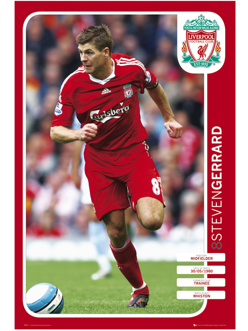 Liverpool FC and#8216;Steven Gerrardand8217; Maxi Poster SP0551