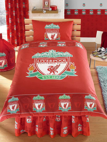 Liverpool FC Duvet Cover and Pillowcase Border