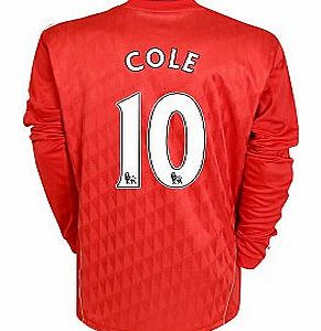 Adidas 2010-11 Liverpool Long Sleeve Home Shirt (Cole