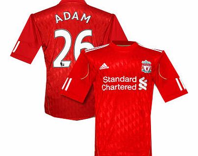 Liverpool Home Shirt Adidas 2011-12 Liverpool Home Football Shirt (Adam 26)
