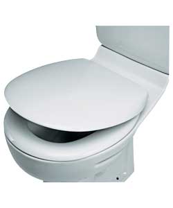 Living Anti Bacterial Slow Close White Toilet Seat