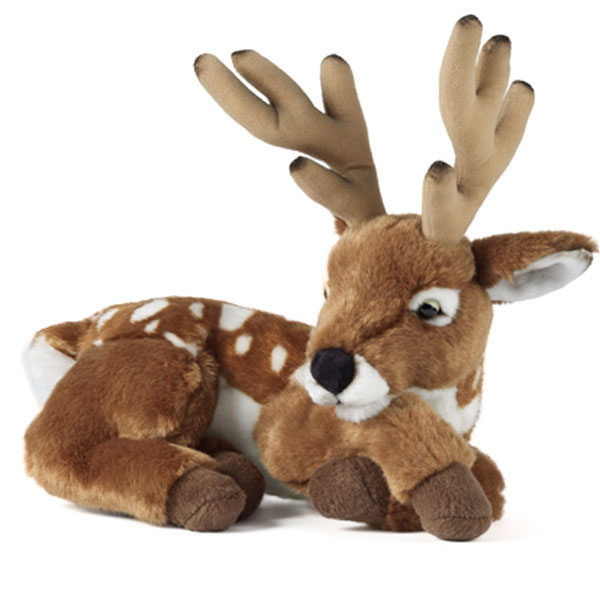 Living Nature Deer With Antlers Soft Toy