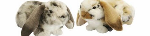 Living Nature Plush Soft Toy Marble Lop Eared Rabbit. 30cm. (Assorted colours)