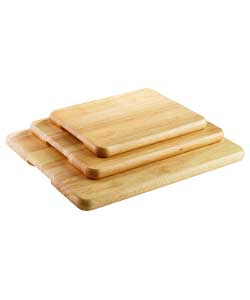 Living Set of 3 Bamboo Chopping Boards