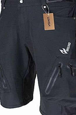 Lixada Baggy Shorts Cycling Bicycle Bike MTB Pants Shorts Breathable Loose Fit Casual Outdoor Cycling Running Clothes Polyamide Lycra with Zippered Pockets