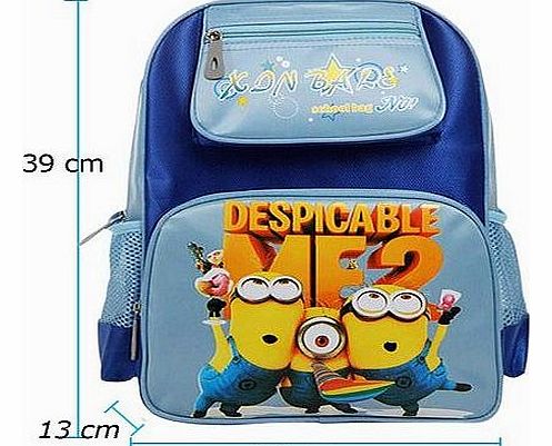 new Childrens Kids Boys girls Backpack / School Bag Rucksack Travel with Front Pocket (Blue)