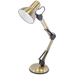 Lloytron Hobby Desk Lamp - Antique Brass