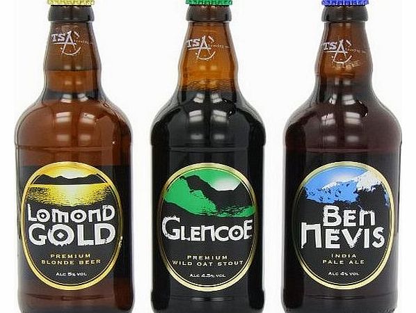 Lochs and Glens Bottle Selection Pack Beer 50 cl (Case of 12)