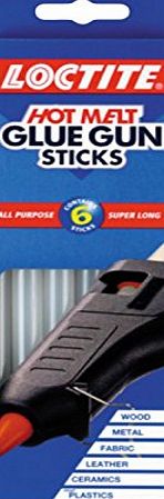 Loctite 639713 Refill Sticks for Hot Melt Adhesive Glue Gun - Pack of 6