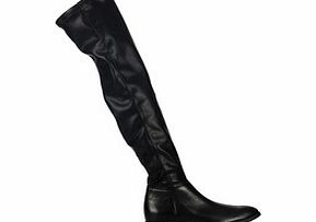 LOFT37 Black leather over-the-knee boots