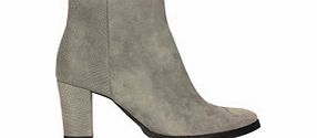 LOFT37 Grey suede heeled ankle boots