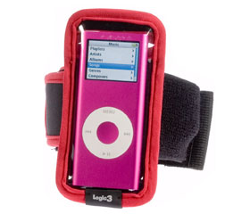 3 Arm Band for Ipod Nano - Red