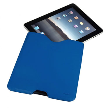 logic 3 iPad Leather Case - Blue IPD710B