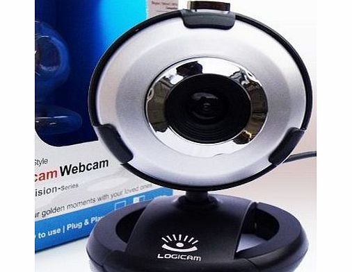 Webcam - New USB PC Webcam - Built-in microphone, 5G Lens, Plug and Play no driver needed, Works with Skype Yahoo MSN Etc - Share your golden moments with loved ones any where in the world. (SAME OR N