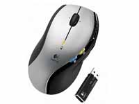 logitech MX610 left handed cordless laser mouse,