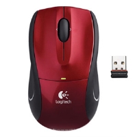 Logitech V450 Nano Cordless Red Mouse