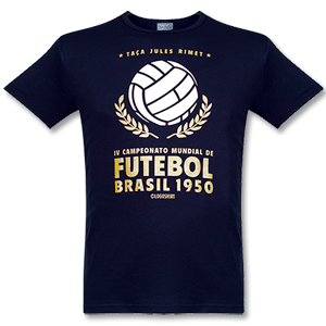 1950 Football Brazil Tee - Navy