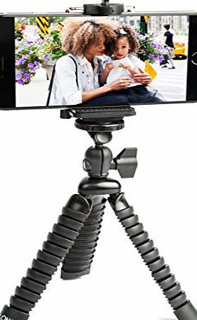 LOHA Flexible iPhone Tripod with Universal Grip Mount, Best Mini Cell Phone Tripod Stand with Octopus Legs fits Any Smartphone, Portable for Travel and Adventure