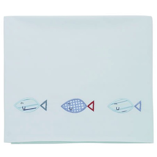 Lollipop Lane Fish and Chips - Cot/Cotbed Flat Sheet
